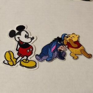 Disney Character Embroidered Iron-On Patches